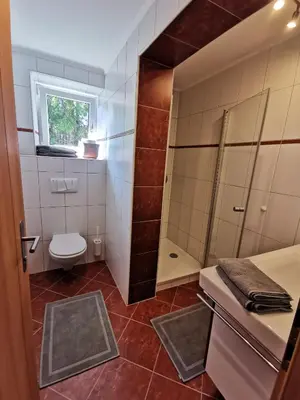 Ein Badezimmer in der Unterkunft Ferienwohnung Hirscher