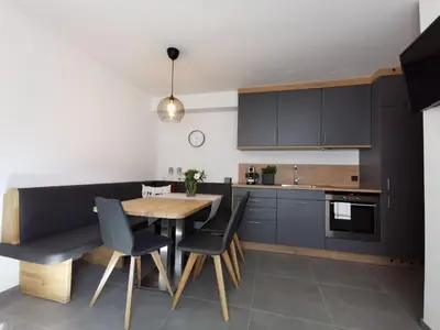 Küche/Küchenzeile in der Unterkunft Ferienwohnung Hirscher