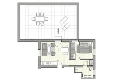 Grundriss der Unterkunft Ledererhaus