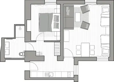 Grundriss der Unterkunft Ledererhaus