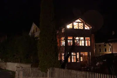 Das Gebäude in dem sich die Ferienwohnung befindet