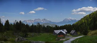 Naturlandschaft in der Nähe des Ferienhauses