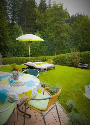 Ein Garten an der Unterkunft Appartement Heidi by Schladmingurlaub