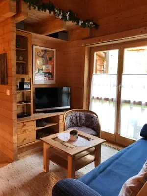 TV/Unterhaltungsangebot in der Unterkunft Zirbelhütte