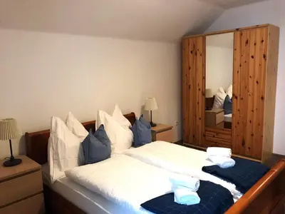 Ein Bett oder Betten in einem Zimmer der Unterkunft Haus Bayliss