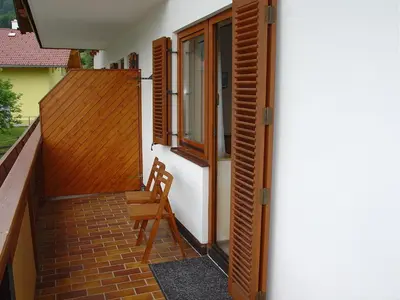 Ein Balkon oder eine Terrasse in der Unterkunft Landhaus Dickhardt