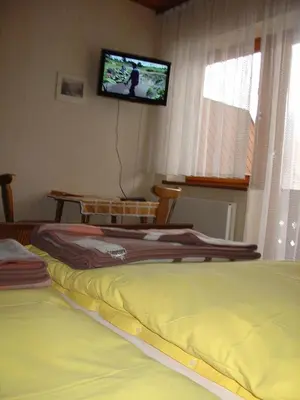 Ein Bett oder Betten in einem Zimmer der Unterkunft Landhaus Dickhardt