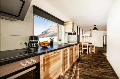 Küche/Küchenzeile in der Unterkunft Fischer Ferienhaus