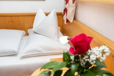 Ein Bett oder Betten in einem Zimmer der Unterkunft Frühstückspension Klinglhub