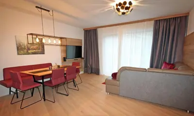Ein Sitzbereich in der Unterkunft Appartements Parkgasse by Schladming-Appartements