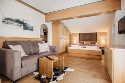 Ein Bett oder Betten in einem Zimmer der Unterkunft Landhaus Rohrmoser