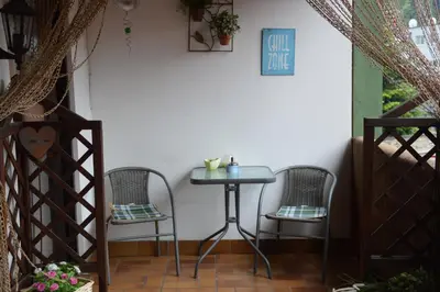 Ein Balkon oder eine Terrasse in der Unterkunft Haus Frey