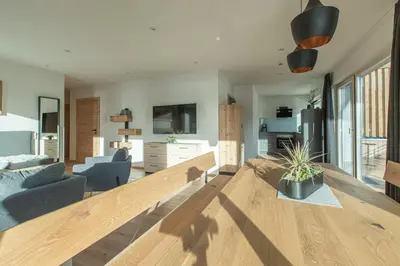 TV/Unterhaltungsangebot in der Unterkunft Appartement Auszeit Eben