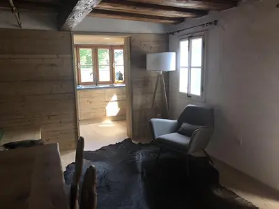 Ein Sitzbereich in der Unterkunft Seehaus am Hallstätter See