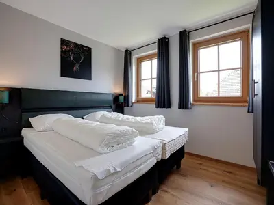 Ein Bett oder Betten in einem Zimmer der Unterkunft Chalet in Mauterndorf near Ski Slopes