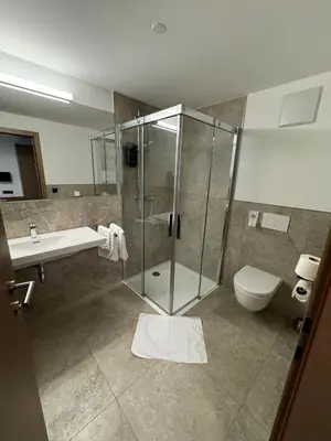 Ein Badezimmer in der Unterkunft 1A Landhotel Schicklberg