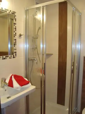 Ein Badezimmer in der Unterkunft Haus Harmonika