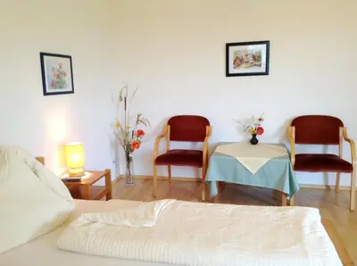 Ein Bett oder Betten in einem Zimmer der Unterkunft Haus Margit