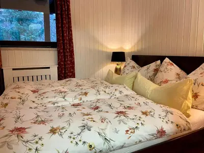 Ein Bett oder Betten in einem Zimmer der Unterkunft Charming Apartment with Mountain View