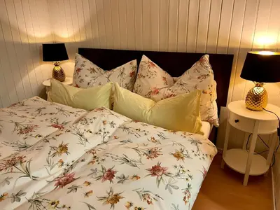 Ein Bett oder Betten in einem Zimmer der Unterkunft Charming Apartment with Mountain View