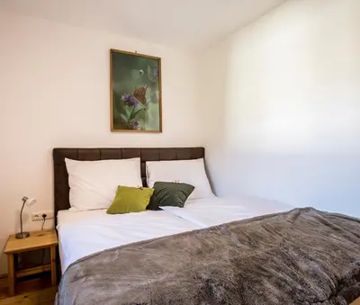 Ein Bett oder Betten in einem Zimmer der Unterkunft Appartement Hess Hinterstoder