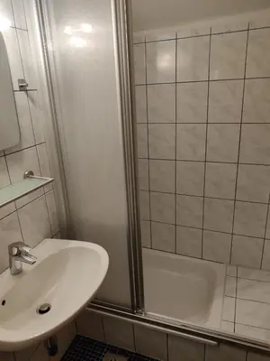 Ein Badezimmer in der Unterkunft Pension Reiterhaus