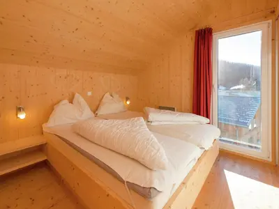 Ein Bett oder Betten in einem Zimmer der Unterkunft Chalet in Hohentauern am Skilift