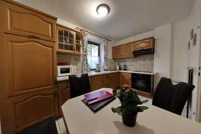 Küche/Küchenzeile in der Unterkunft Gästehaus Reingruber
