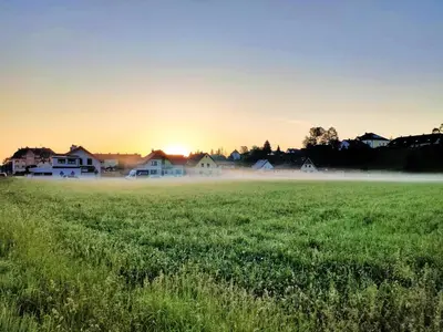 Blick auf den Sonnenuntergang/Sonnenaufgang von der Ferienwohnung aus oder aus der Nähe