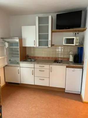 Küche/Küchenzeile in der Unterkunft Biohaus Florian