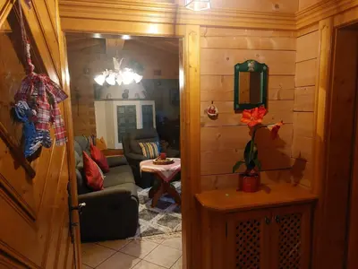 Ein Sitzbereich in der Unterkunft Appartement Hödlmoser