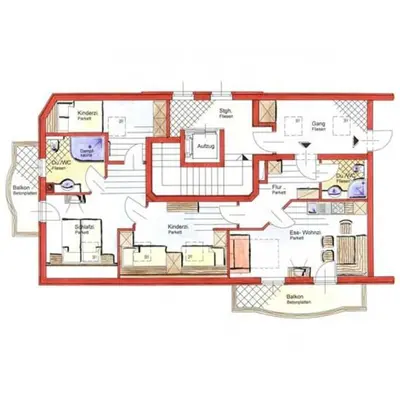 Grundriss der Unterkunft EnjoyTheAlps - Appartements BARBARA