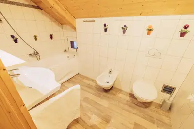 Ein Badezimmer in der Unterkunft Woody Park