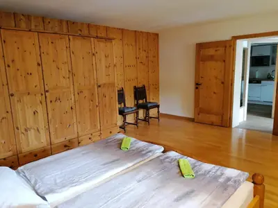 Ein Bett oder Betten in einem Zimmer der Unterkunft Hoamatleuchten