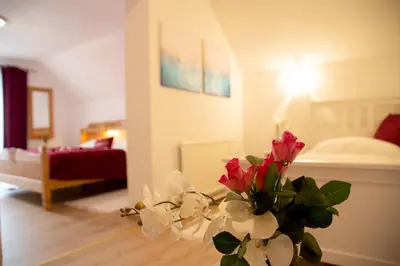 Ein Bett oder Betten in einem Zimmer der Unterkunft Apartments Marie B