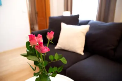 Ein Sitzbereich in der Unterkunft Apartments Marie A