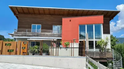Ein Balkon oder eine Terrasse in der Unterkunft Ferienwohnung Wohlesser