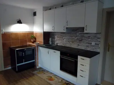 Küche/Küchenzeile in der Unterkunft Haus Höber