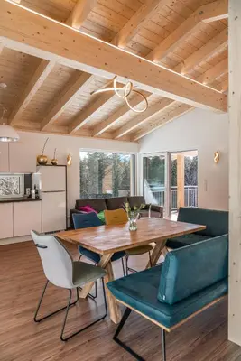 Küche/Küchenzeile in der Unterkunft Appartement Ahorn