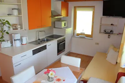 Küche/Küchenzeile in der Unterkunft Ferienwohnung Schnell