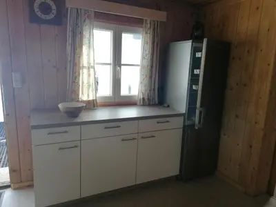 Küche/Küchenzeile in der Unterkunft Berghütte Franz'l