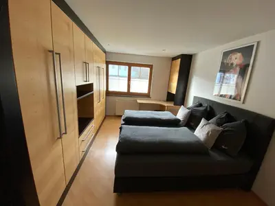Ein Sitzbereich in der Unterkunft Appartment Schmidl