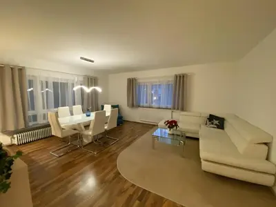 Ein Sitzbereich in der Unterkunft Apartment A&A