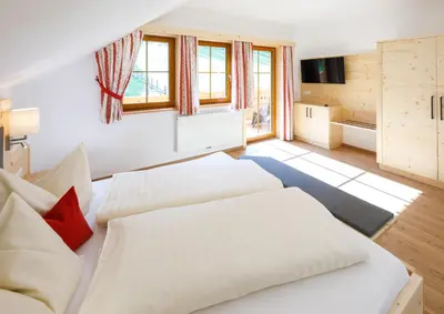 Ein Bett oder Betten in einem Zimmer der Unterkunft Bauernhof Mandlberger