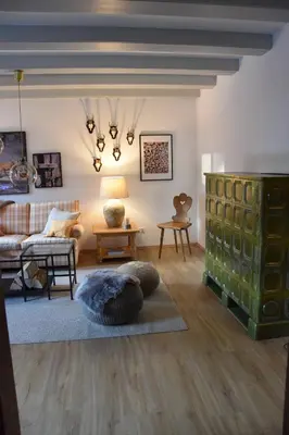 Ein Bett oder Betten in einem Zimmer der Unterkunft Landhaus am Pyhrn