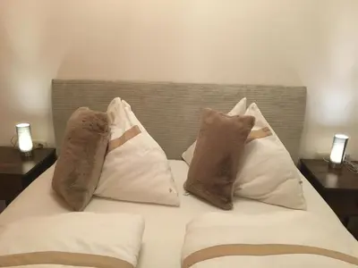 Ein Bett oder Betten in einem Zimmer der Unterkunft Haus Christina