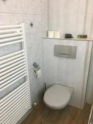 Ein Badezimmer in der Unterkunft Haus Christina