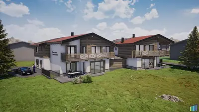 Das Gebäude in dem sich die Ferienwohnung befindet