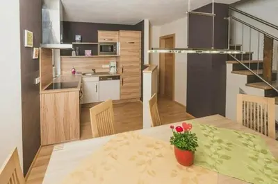 Küche/Küchenzeile in der Unterkunft Haus Sylvia
