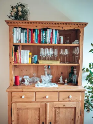 Die Bibliothek in der Ferienwohnung